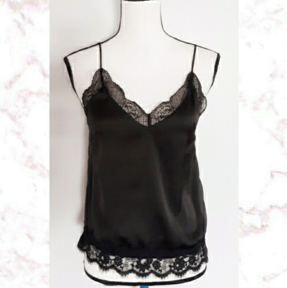 Divided Tops - Divided Lace Trim Camisole